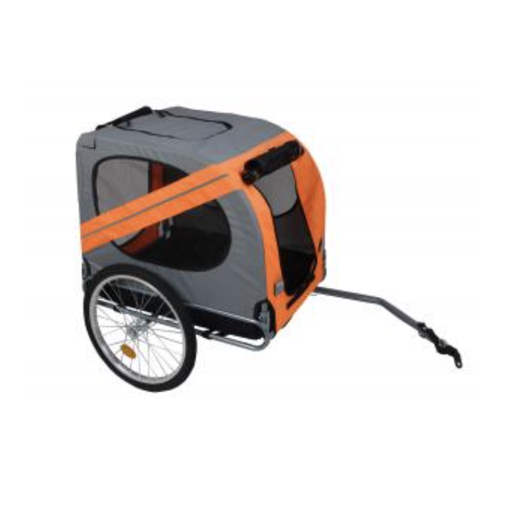 Oranje-grijze fietskar